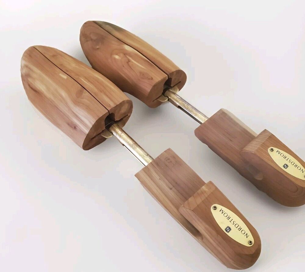 Nordstrom Cedar Shoe Trees Men's XXL 1 Pair Spring Loaded Rare Fits Maintains 14
